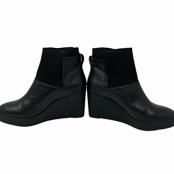 Sudini Womens Danica Ankle Booties Black Leather 8 - Picture 4 of 9